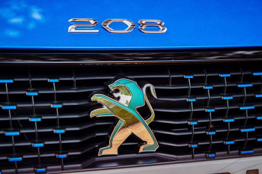 Логотип Peugeot e-208 2019 года  (WW) (фото 41 из 42)